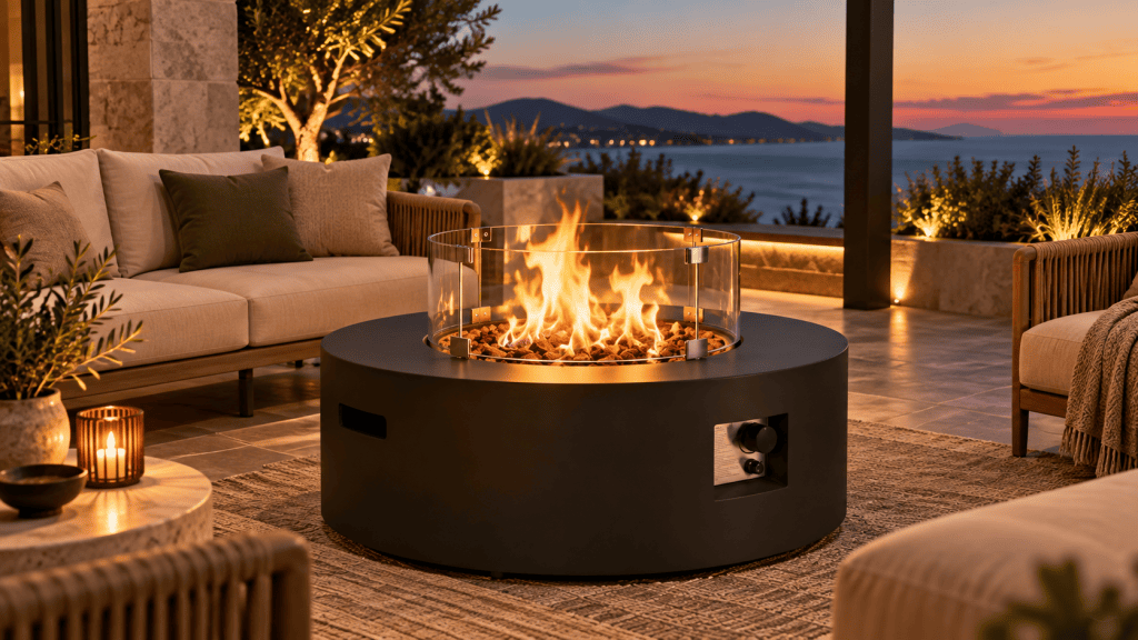 FIRE PIT ROUND GAS / ETHANOL